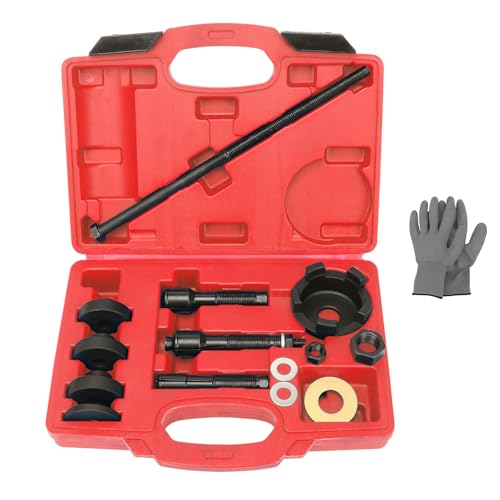 ReluxGo Wheel Bearing Puller Removal Motorcycle Tool Kit for Harley Davidson, Wheel Bearing Removal and Installation Tool for 3/4" 1" 25mm Bearings for Hogs from 2000, Wheel Bearing Press (Red) - color: Red