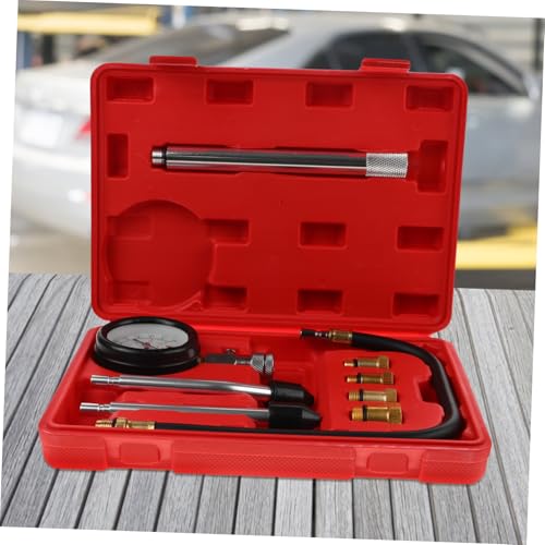 Cabilock 1set Dual-use Compression Tester Gauge for Automotive and Motorcycle Engine Diagnostics Accurate Cylinder Pressure Measurement Tool Kit Essential Accessories
