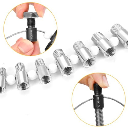 Nut and Bolt Thread Checker, Bolt Size Finder, 28 Male/Female Thread Gauges (15 Inch & 13 Metric) Thread Checker Standard and Metric, Bolts and Nut Identifier Gauge - size: 28 Gauges (15 Inch & 13 Metric)