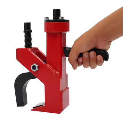 Hydraulic Bead Breaker, Heavy Duty Tire Bead Breaker Tool with 5 Inch Working Range for Truck, Bus, Tractor, ATV, Golf Cart and Agricultural Tires, Red Black