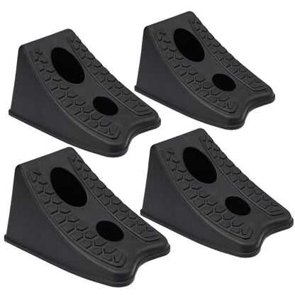 TONDA Jack Stands 3 Ton 1 Pair and Wheel Chocks 4 Pack