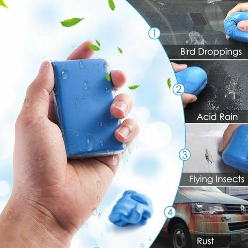 Plastilina para Carro – Premium Clay Bar for Auto Detailing, 30cc, Recyclable & Unscented, Perfect for SUVs, Trucks, and Cars
