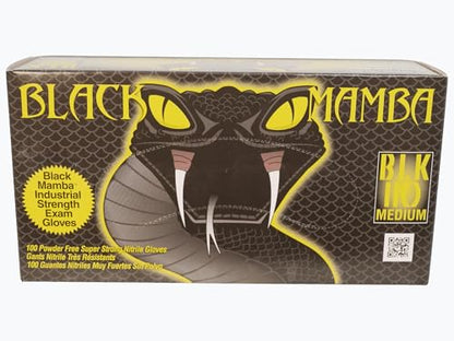 Black Mamba Super Strong Nitrile 100 Glove BOX (MEDIUM) - size: Medium
