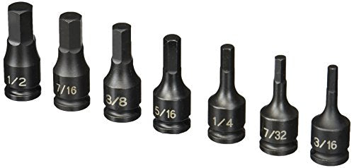 Grey Pneumatic (1297H) 3/8" Drive 7-Piece Hex Driver Socket Set - style: 7 Piece Hex Driver Set