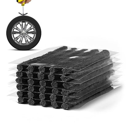 OFBAND 30PCS 4" Car Heavy Duty Tire Plugs,Black Tire Repair Plugs with Strong Viscosity for Fixing Flat Tire,Universal Rubber Tire Plug Kit Fits Car Truck SUV Motorcycle with Tubeless Tire