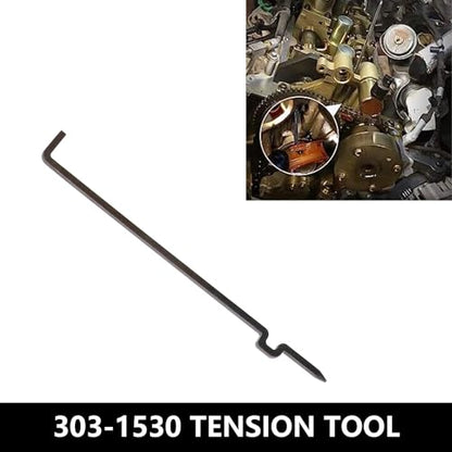 DPTOOL Camshaft Holding Tool Timing Alignment Holder Tool Kit Compatible with Ford Lincoln Mercury 3.5L 3.7L 4V Engines Replace 303-1248 303-1530 OTC 6682 with RT11 Removal Socket and Portable Case - size: 303-1248 4PC
