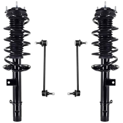 Detroit Axle - Front Struts Sway Bars for 2018-2022 Honda Odyssey, 2 Struts with Coil Spring Assembly 2 Stabilizer Sway Bar End Links 2019 2020 2021 Replacement Suspension Kit - size: 4QS501439/Sway Kit