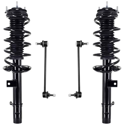Detroit Axle - Front Struts Sway Bars for 2018-2022 Honda Odyssey, 2 Struts with Coil Spring Assembly 2 Stabilizer Sway Bar End Links 2019 2020 2021 Replacement Suspension Kit - size: 4QS501439/Sway Kit