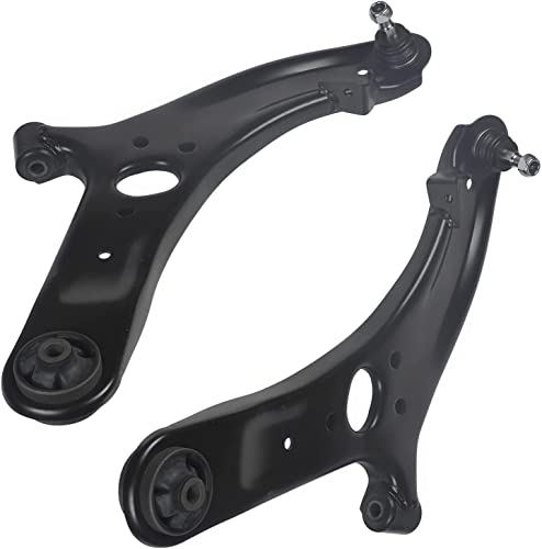 Detroit Axle - Front Control Arms Kit for 2012-2017 Hyundai Accent, 2 Lower Control Arms w/Ball Joints, 4 Inner & Outer Tie Rods, 2 Sway Bar Links 2013 2014 2015 2016 Replacement - size: 8CS48155/8PC
