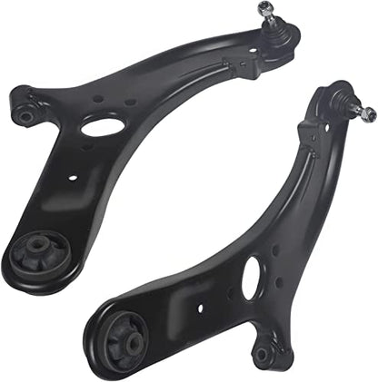 Detroit Axle - Front Control Arms Kit for 2012-2017 Hyundai Accent, 2 Lower Control Arms w/Ball Joints, 4 Inner & Outer Tie Rods, 2 Sway Bar Links 2013 2014 2015 2016 Replacement - size: 8CS48155/8PC