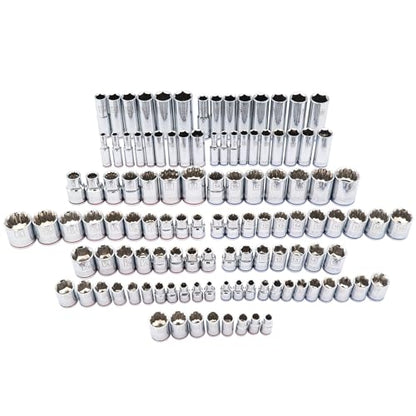 STARWORK TRUE MECHANIC 303-Piece Mechanics Tool Set and Socket Set, 1/4", 3/8", 1/2" Drive, Professional, SAE/Metric - size: 303 PC