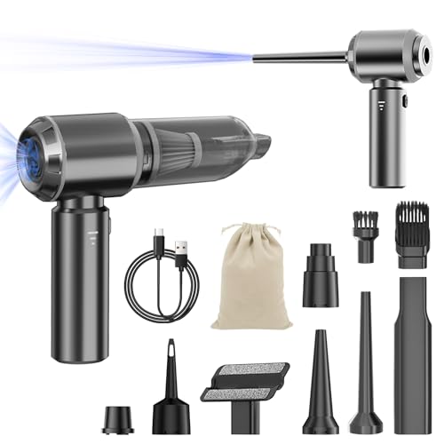 Yejay 20000Pa Car Vacuum Cleaner High Power, Cordless Mini Vacuum Air Duster for Car Detailing Kit, 4-in-1 Portable Handheld Vacuum with Brushless Motor, Aspiradora para Carro, Home Office Pet (Grey) - color: Gray