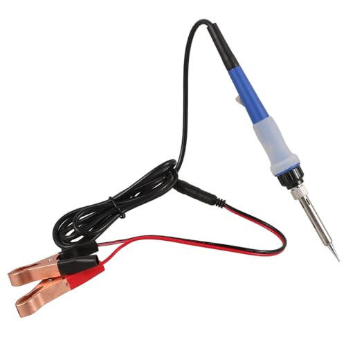 Amosfun Portable Electric Soldering Iron Kit with High-efficiency Design and Ceramic Core for Dc12v-24v Cars, for Vehicle Welding Repair and Outdoor Use