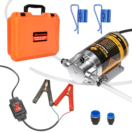 12/24V 100W Electric Oil Change Extractor Pump, 1-4L/min Oil Transfer Pump for Engine/Transmission/Gear Oil Change, Fluid Transfer Pump for Boats, Cars, RVs, Trucks, Motorcycles (Oil Pump-A) - color: Oil Pump-A