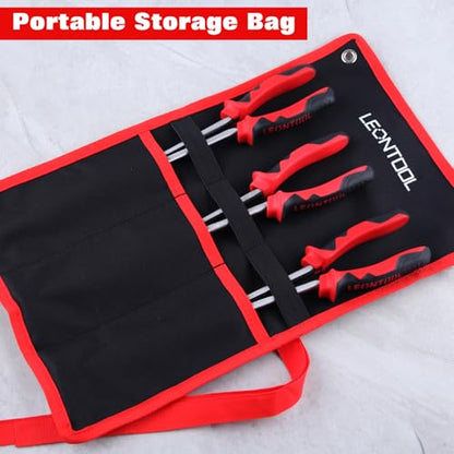 3PCS Extra Long Nose Hose Grip Pliers Set 13" Spark Plug Remeover Pliers Long Reach XL Pivot Ring Nose Plier Double Joint Ring Nose Plier with Serrated Jaw for Hard to Reach Narrow Spaces - style: 3PCS Ring Nose