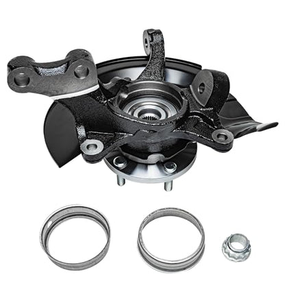 Detroit Axle - 2.4L 4pc Steering Knuckles Kit for 2004 Toyota Camry, 2 Front Steering Knuckles & Wheel Bearing Hubs 2 Rear Wheel Bearing and Hubs [Vehicle Built in USA, NON ABS] Replacement - size: 4UW48658/Kit