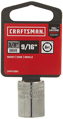 CRAFTSMAN Shallow Socket, SAE, 3/8-Inch Drive, 9/16-Inch, 6-Point (CMMT43004) (Pack of 2) - size: 9/16" (Pack of 2)