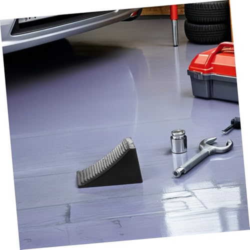 Set of 2 Heavy Duty Wheel Chocks Stabilizers for Rv Trailer Car Truck Rubber Wheel Locks Rope