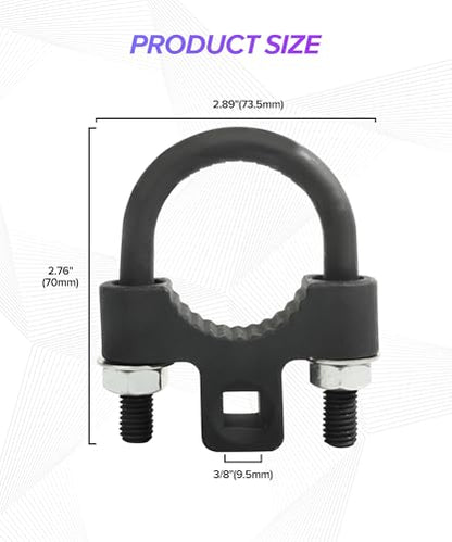 Inner Tie Rod Removal Tool,Car Accessories 3/8” Inch Tie Rod End Removal Tool,Automotive Specialty Tools,Universal Low Profile Tools U-Wrench,Suitable for Car Truck Vehicle Automotive Repair