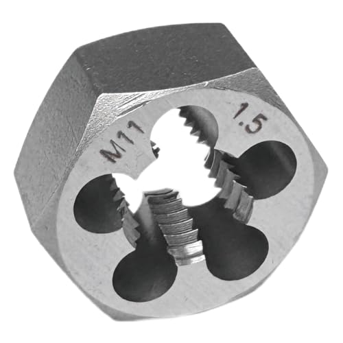 M11x1.5 Metric Hex Rethreading Die Alloy Steel Right Hand Die for Thread Repair and Maintenance - size: M11x1.5