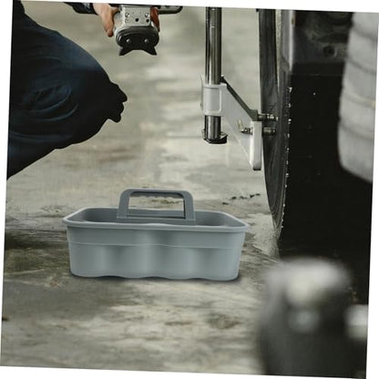 Shower Tote Cleaning Basket Plastic Cleaning Supplies Tool Tote Storage Organizer Basket for Auto Detailing