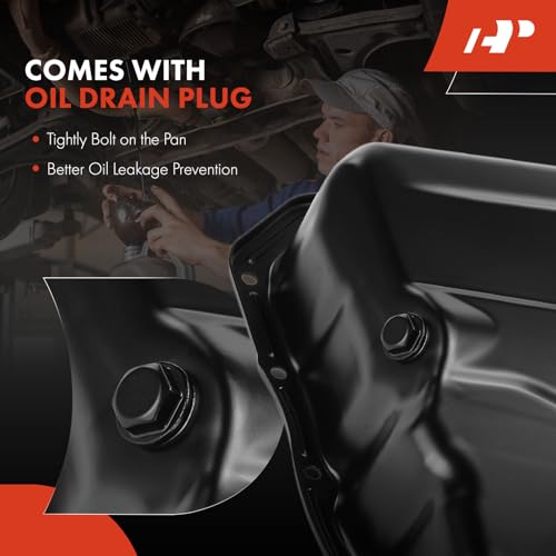 A-Premium Engine Oil Pan with Gasket Compatible with Jeep Patriot Compass Dodge Avenger Caliber Journey Chrysler 200 Cirrus Sebring L4 2.0L 2.4L - style: Oil Pan with Gasket