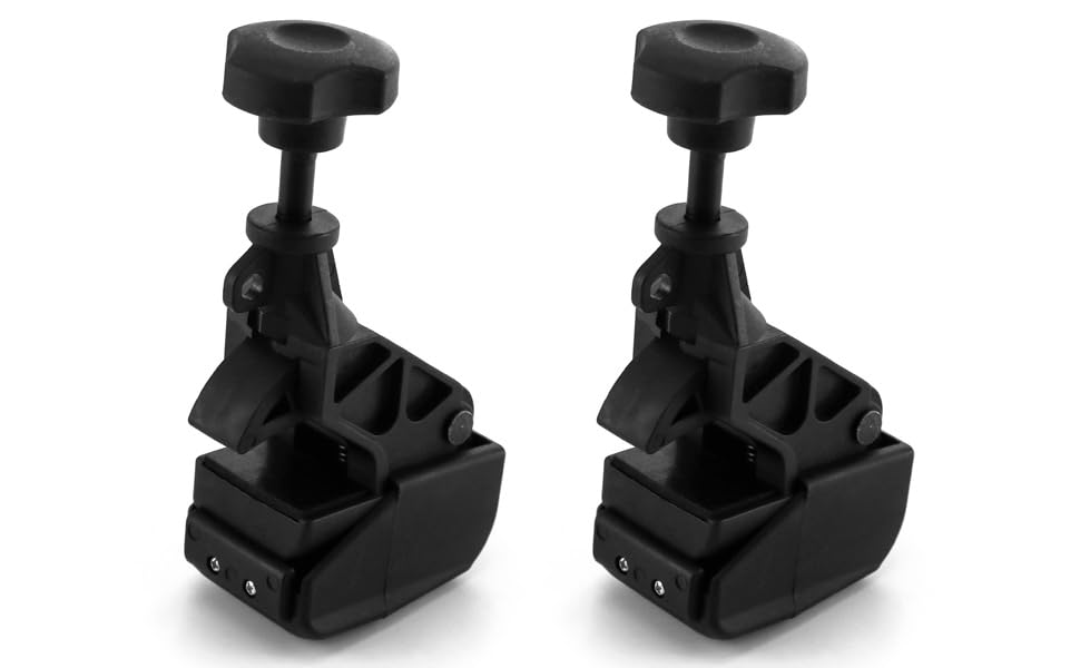 QWORK Tire Changer Bead Clamp, 2 Pack Heavy Duty Machine Wheels Tyres Parts Tool Rim Clamp