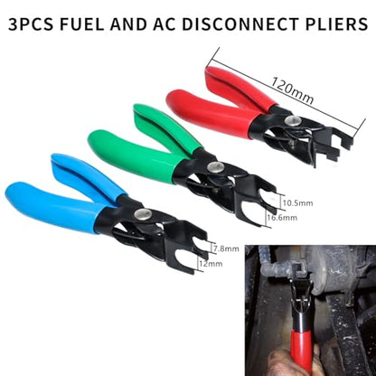 DPTOOL 29pcs Master Quick Disconnect Tool Set | Fuel Line Disconnect and Removal Tool for A/C, Fuel and Transmission Cooler Lines with AC Disconnect Pliers and O Seal Kit