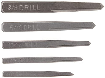 GEARWRENCH 5 Pc. Straight Fluted Screw Extractor Set - 720DD