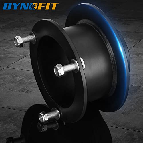 Dynofit 3" Leveling Lift Kit for 4WD Ram 2500/3500 (1994-2013) & Ram1500 (1994-2001), Front Suspension Solid Steel Strut Spacers (2-Piece) for Dodge Truck - size: 3 Inch (For 4WD)