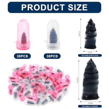 30 Pcs Tire Repair Rubber Nail, Tire Repair Nail Tire Repair Rubber Screws Fast Tool Self-Service Tire Repair Nail Vacuum Tire Repair Rubber Nail, Suitable for Car Motorcycle Jeep Tire Puncture Repair - color: 30 Pcs