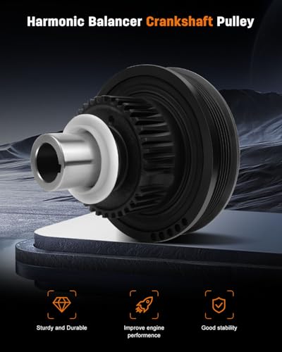 OCPTY Engine Harmonic Balancer for Ford Explorer 2003-2010 Replaces 594-236 | Crankshaft Pulley for Ford Ranger 2001-2011, Explorer Sport Trac 2003-2010, Mustang 2005-2010,2L2Z6B321AA