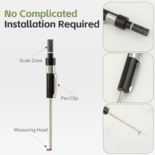 2 Pcs Brake Pad Thickness Gauge with Tire Tread Depth Gauge, Tire Tread Gauge Color Coded, Brake Pad Measure Tool with Scale for Car, Truck, Motorcycle