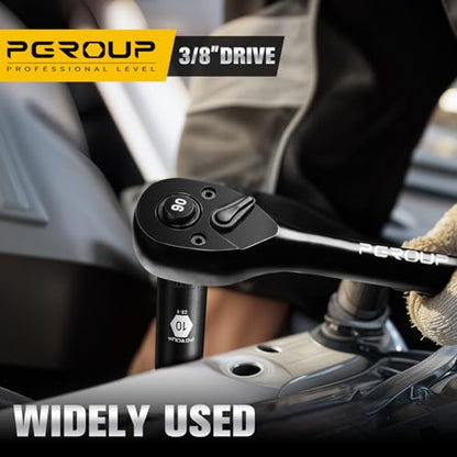 3/8” Drive Deep Impact Socket, Metric(10mm socket), 6-Point, Cr-V Steel With Black Manganese Phosphate Coating - size: 10 mm