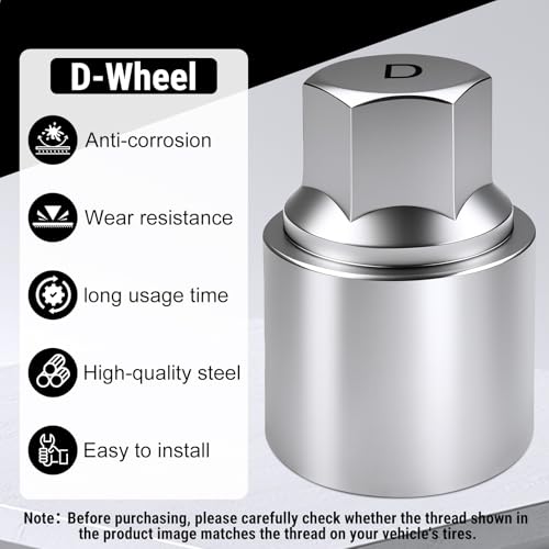 D-Wheel Locking Lug Nut Removal Tool Key for Toyota, Professional Anti-Theft Lock Nut Remover Socket, Lost Wheel Lock Key Replacement for Tacoma, Camry Automotive Tools