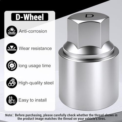 D-Wheel Locking Lug Nut Removal Tool Key for Toyota, Professional Anti-Theft Lock Nut Remover Socket, Lost Wheel Lock Key Replacement for Tacoma, Camry Automotive Tools