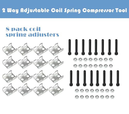 8 PACK Coil Spring Spacer,Spring Spacer-Clamps,Adjustable Coil Spacer -Lift Or Lower 1" Up To 2",Mini Coil Spring Compressor Strut Shock Absorber - size: 8PCS Coil Spring Spacer