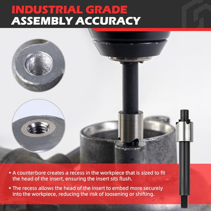 M6X1.0 Metric Thread Repair Kit, with M6X1.0X9.4MM Stainless Steel Insert Qty 10 - size: M6x1.0x9.4mm