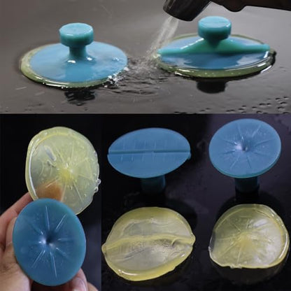 Dent Puller Tabs, 8Pcs Car Body Dent Removal Pulling Tabs,Paintless Dent Repair Tool, Ice Suction Cup Glue Tabs for Automobile Dent Repair Hail Damage Removal Tools (Light Blue)