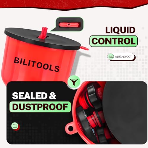 BILITOOLS Radiator Coolant Pressure Tester & Vacuum Refill Kit and Spill Free Coolant Funnel Kit