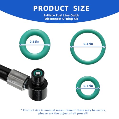 Fuel Line Quick Disconnect O-Ring Kit for Harley-Davidson EFI 2001-Onwards | Fits Street Glide, Road King, Softail, Sportster-Fuel Tool Check Valve O-Rings and Male Fuel Line End O-Rings Set
