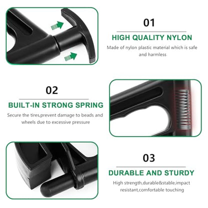 2Pcs Tire Changer, Nylon Rim Pry Tire Changer, Universal Tire Bead Clamp Drop Center Tool, Durable Manual Tire Bead Breaker for Cars, Trucks