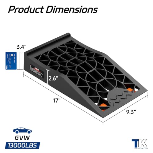 2.6" Lift Low Profile Car Ramps, Compact Tire Leveling Blocks for Low Chassis Sports Cars to Fit Floor Jack, Jack Assist - size: Low Profile