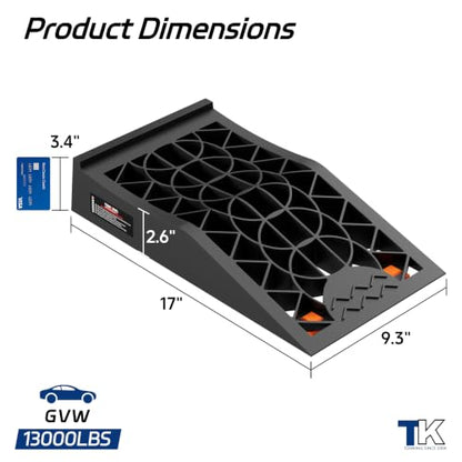2.6" Lift Low Profile Car Ramps, Compact Tire Leveling Blocks for Low Chassis Sports Cars to Fit Floor Jack, Jack Assist - size: Low Profile