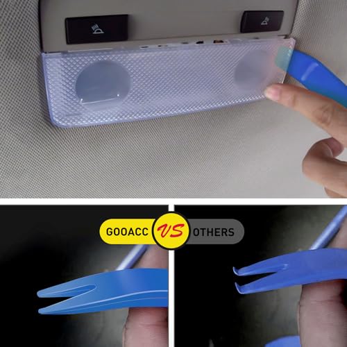 GOOACC Auto Trim Removal Tool Kit No-Scratch Tool Kit for Car Audio Dash Window Molding-4PCS (Blue) - color: Blue, size: 4PCS Trim Removal Tool