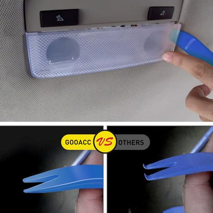 GOOACC Auto Trim Removal Tool Kit No-Scratch Tool Kit for Car Audio Dash Window Molding-4PCS (Blue) - color: Blue, size: 4PCS Trim Removal Tool