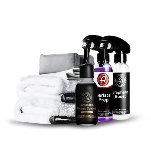 Adam's Advanced Graphene Ceramic Coating (Standard Kit) - 10H Graphene Coating for Auto Detailing, 9+ Years of Car Protection & Patented UV Technology - size: Standard Kit