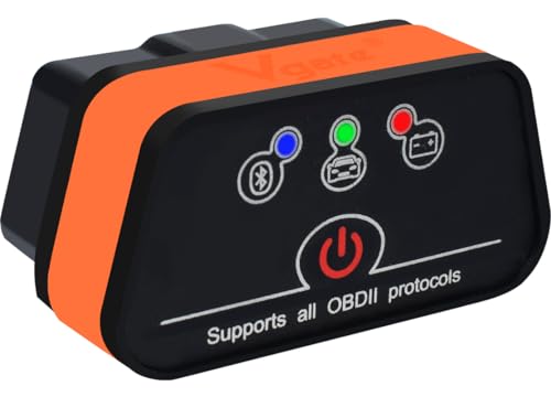 iCar2 BLE 4.0 OBD2 Bluetooth Adapter Auto Scanner Car Diagnostic Tools Engine System Diagnostic Tools for Android/iOS (Black/Orange) - color: iCar2 BLE4.0 Black & Orange