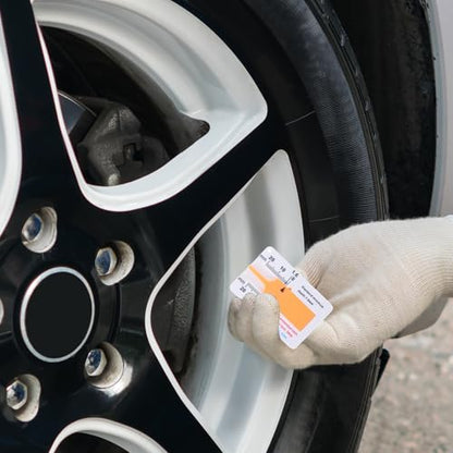Tire Tread Depth Gauge Wide Measurement Range 0-20mm for Cars and Trucks 3pcs Plastic and Iron Material Easy to Carry Tire Tread Measuring Tool for Automotive and Safe Driving