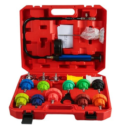 Cooling System Pressure Tester Quick Test Vacuum Refill | Leak Tester Vacuum Coolant Fill Kit for Vehicle Truck RV Water Tank Engine Hydraulic